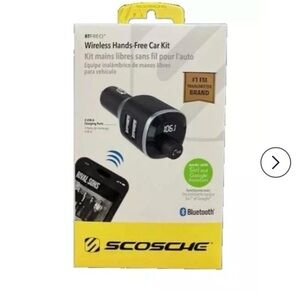 Wireless Hands-Free Car Kit - Black